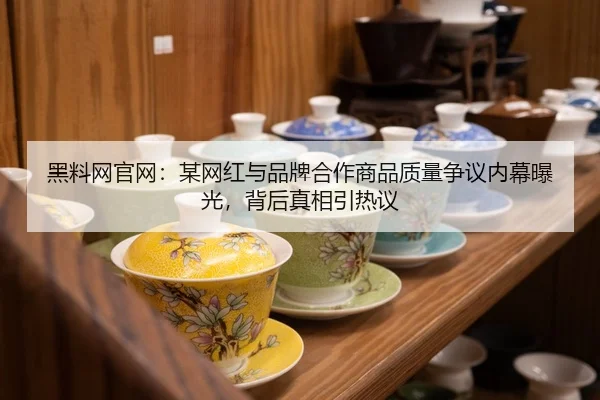 黑料网官网：某网红与品牌合作商品质量争议内幕曝光，背后真相引热议